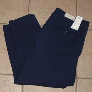 NEW Navy Blue Sz 16 Stretchy Slimming Sophia Style Ankle Pants